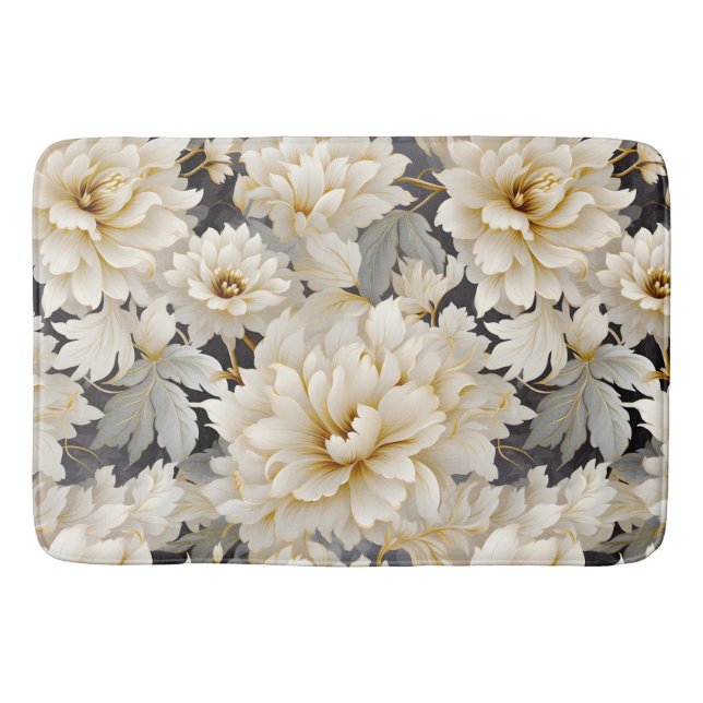 A Wedding Floral Series Design 10 Bath Mat (Front)