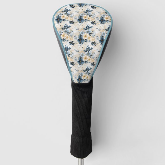 A Wedding Floral Series Design 12 Golf Head Cover (Front)