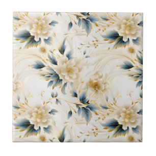 A Wedding Floral Series Design 1 Ceramic Tile