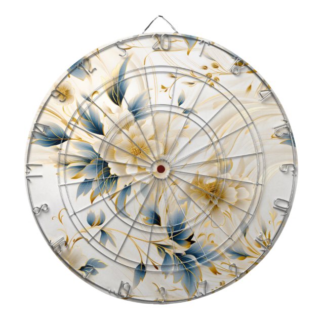 A Wedding Floral Series Design 1 Dartboard (Front)