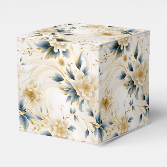 A Wedding Floral Series Design 1 Favour Box (Front Side)
