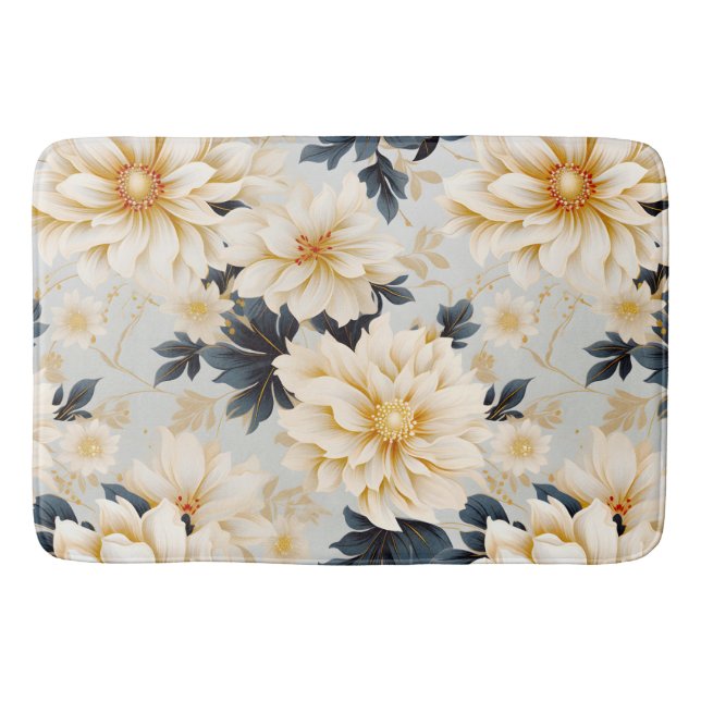A Wedding Floral Series Design 2 Bath Mat (Front)