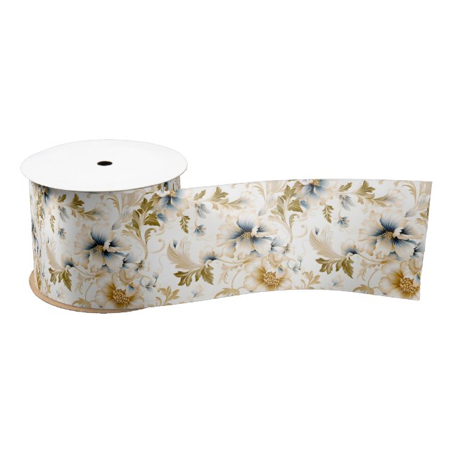A Wedding Floral Series Design 3 Satin Ribbon (Spool)