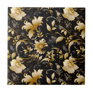 A Wedding Floral Series Design 4 Ceramic Tile