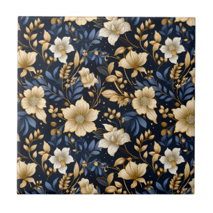 A Wedding Floral Series Design 6 Ceramic Tile