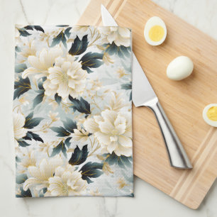 A Wedding Floral Series Design 7 Tea Towel