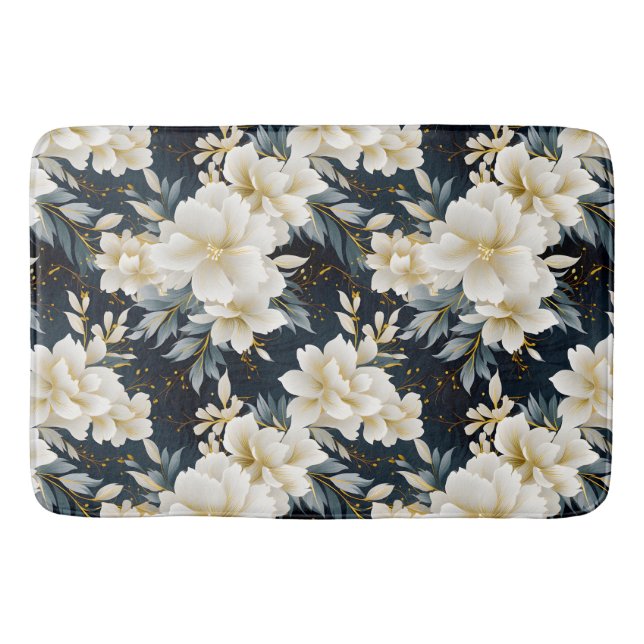 A Wedding Floral Series Design 8 Bath Mat (Front)