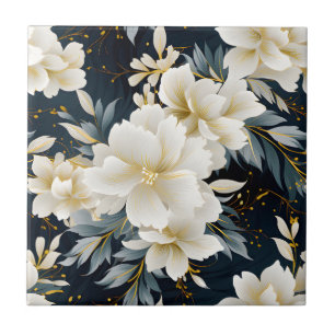 A Wedding Floral Series Design 8 Ceramic Tile