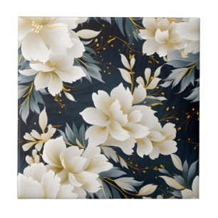 A Wedding Floral Series Design 8 Ceramic Tile