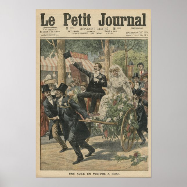 A wedding on a handcart poster (Front)
