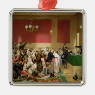 A Wedding under the Commune of Paris of 1871 Metal Ornament