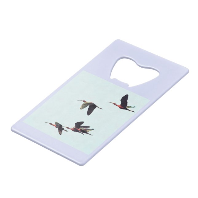A Wedge of Ibises In Flight (Back Angled)