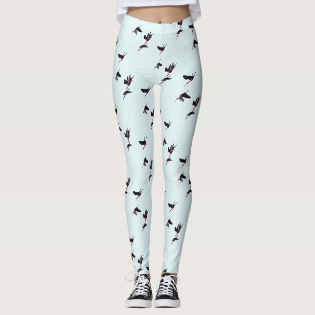 A Wedge of Ibises In Flight Leggings (Front)