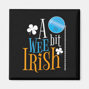 A Wee Bit Irish Pride St Patricks Day Shamrock Gra Magnet