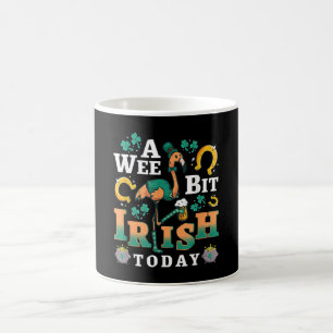 A Wee Bit Irish Today St. Patrick’S Day Flamingo Coffee Mug