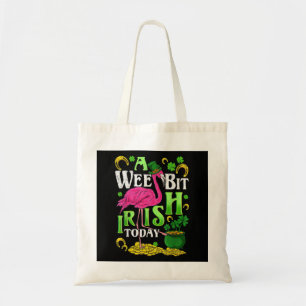 A Wee Bit Irish Today St. Patricks Day Flamingo Tote Bag