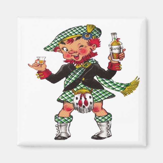 A Wee Bit O' Scotch Magnet (Front)