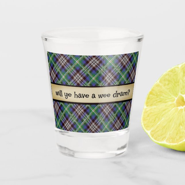 A Wee Dram of Scotch  Shot Glass (Front)
