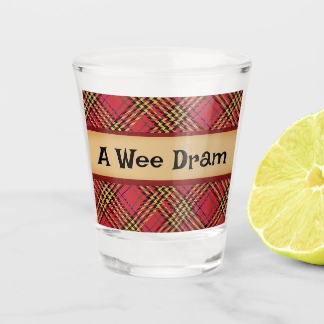 A Wee Dram of Scotch  Shot Glass (Front)