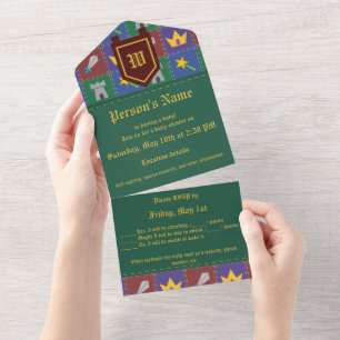A Wee One's Fantasy Quilt All-in-One Invitation