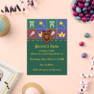 A Wee One's Fantasy Quilt Baby Shower Acrylic Invitations