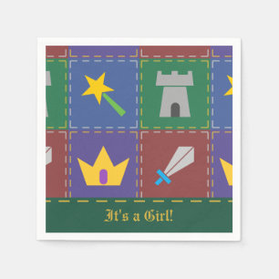 A Wee One's Fantasy Quilt Baby Shower Napkins