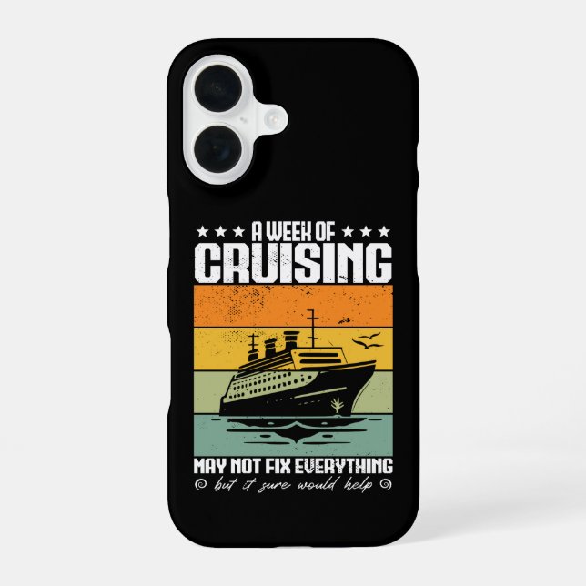 A Week Of Cruising May Not Fix Everything iPhone 16 Case (Back)