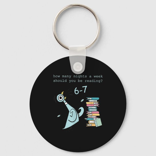 A Week Should You Be Reading 67 Teacher  Key Ring (Front)