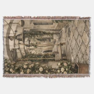 a welcoming and serene atmosphere throw blanket
