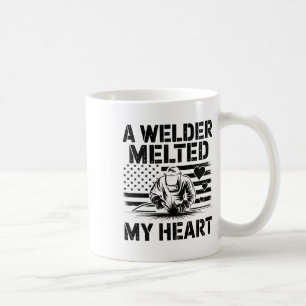 A Welder Melted My Heart Valentine Day (on Byck) W Coffee Mug