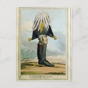 A Wellington Boot - or the Head of the Armye, Postcard