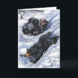 A West Coast Christmas: Bears Holiday Card<br><div class="desc">A couple of friends go toBEARganning down a hill...  aha.</div>