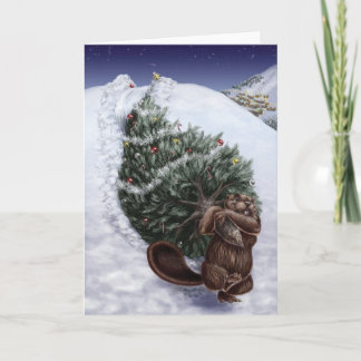 A West Coast Christmas: Beaver Holiday Card