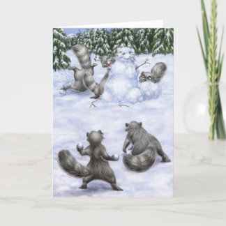 A West Coast Christmas: Raccoons Holiday Card