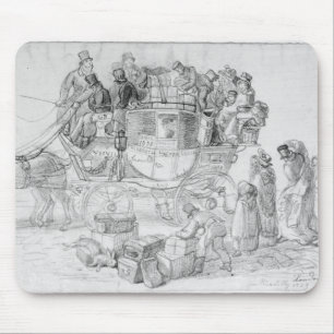 A West Country Mail Coach leaving Piccadilly Mouse Pad