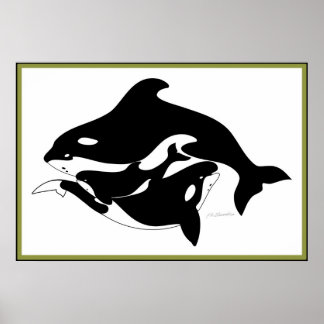 A Whale Family Poster