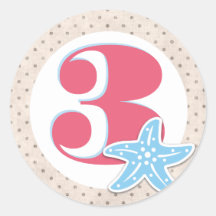 A Whale of a Birthday Round Stickers