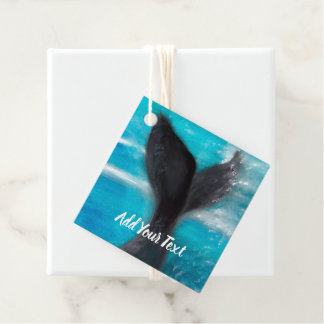 A Whale's Tail Favour Tags