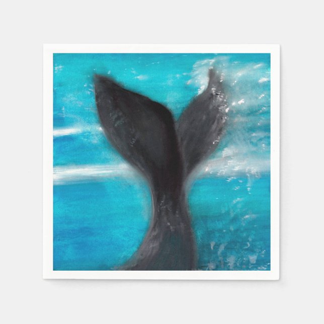 A Whale's Tail   Napkin (Front)