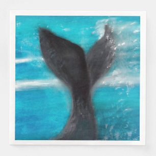 A Whale's Tail Napkin