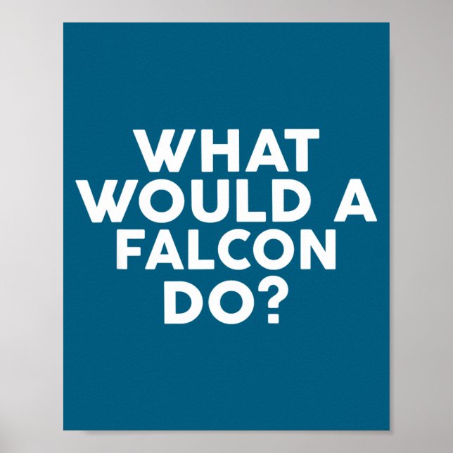 A What Would Falcon Falcons Poster (Front)