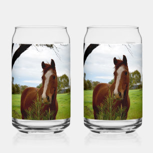 "A Whiff of Nature: A Chestnut Horse and Banksia, Can Glass
