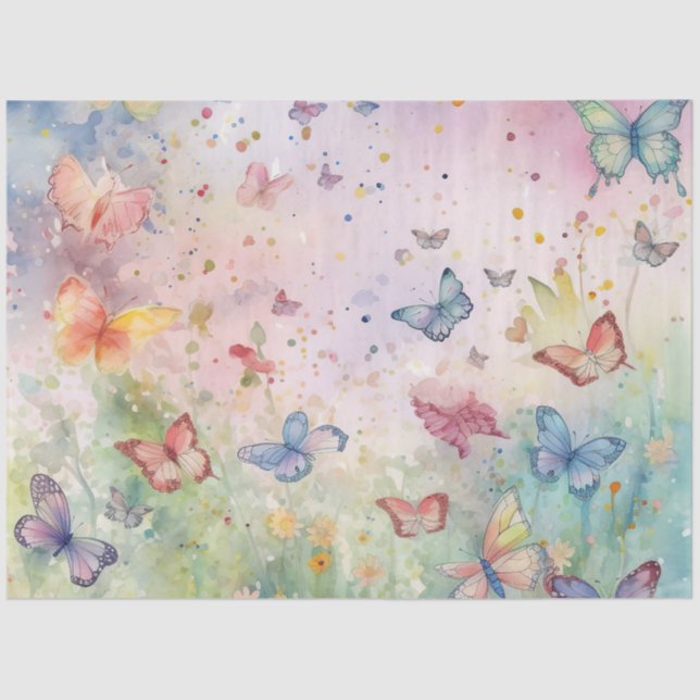 A Whimsical Butterfly Series Design 7 Tissue Paper (Front)