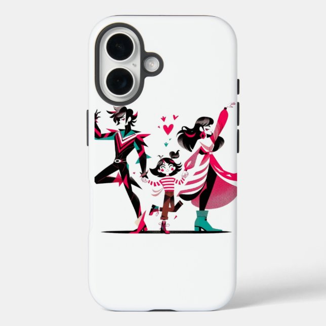 A Whimsical Family Moment Case-Mate iPhone Case (Back)