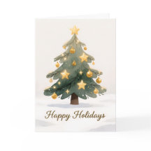 A whimsical, hand-drawn Christmas tree