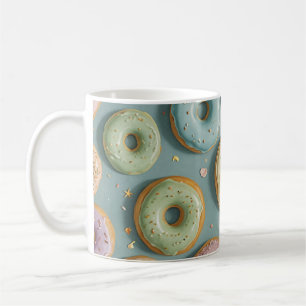 A Whimsical Pastel Donut Dream Coffee Mug