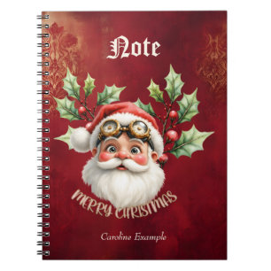 A whimsical steampunk Santa Claus  Notebook