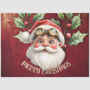A whimsical steampunk Santa Claus  Tissue Paper