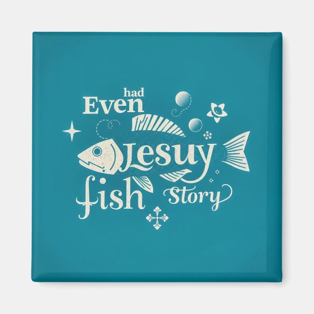 A Whimsical Typography Design Magnet (Front)