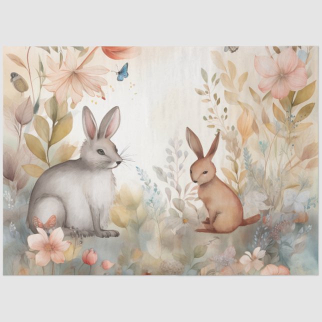 A Whimsical Woodland Series Design 5 Tissue Paper (Front)